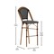 Flash Furniture NavyWhite PE Rattan Stacking Paris Stools, 2PK 2-SDA-AD642001-BS-BKWH-NAT-GG - alternate 8